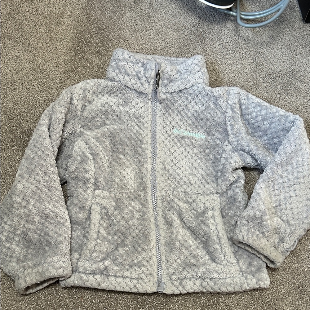Columbia Kids Gray Fleece Jacket - XS (6/6T)